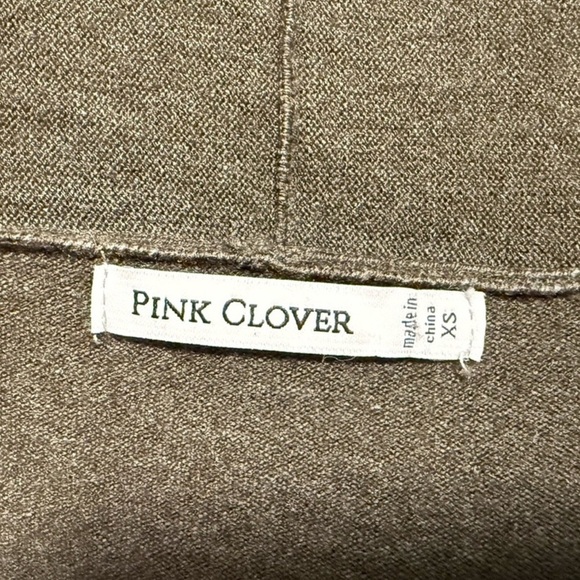 Pink Clover Women's XS Green Knit Long Sleeve Open Front Cardigan with Pockets - Picture 9 of 13
